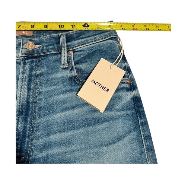 MOTHER The Rambler Zip Flood in Out of the Blue Size 28 NWT - Picture 6 of 16